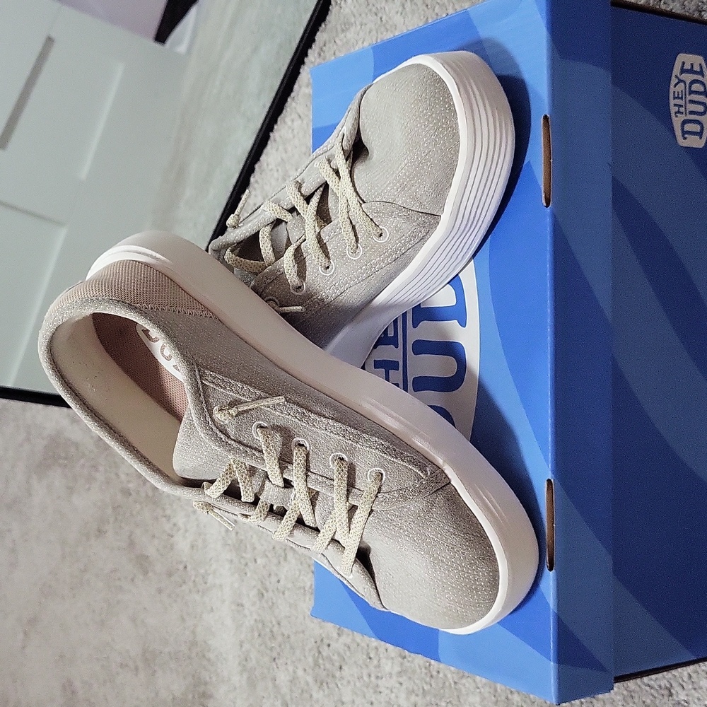 Hey Dudes Women's Cody Heatheted Knit Mesh Size 7